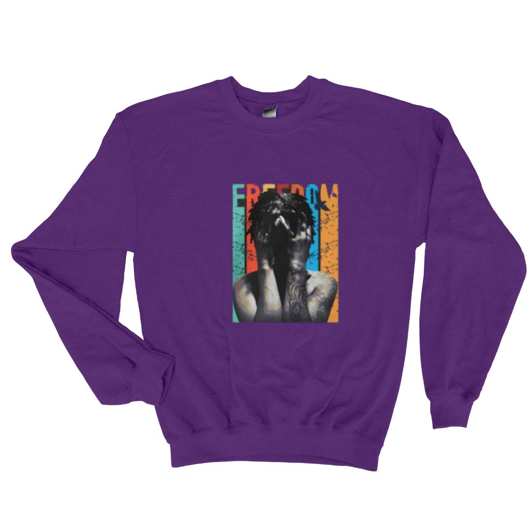 Freedom  Sweatshirt Purple