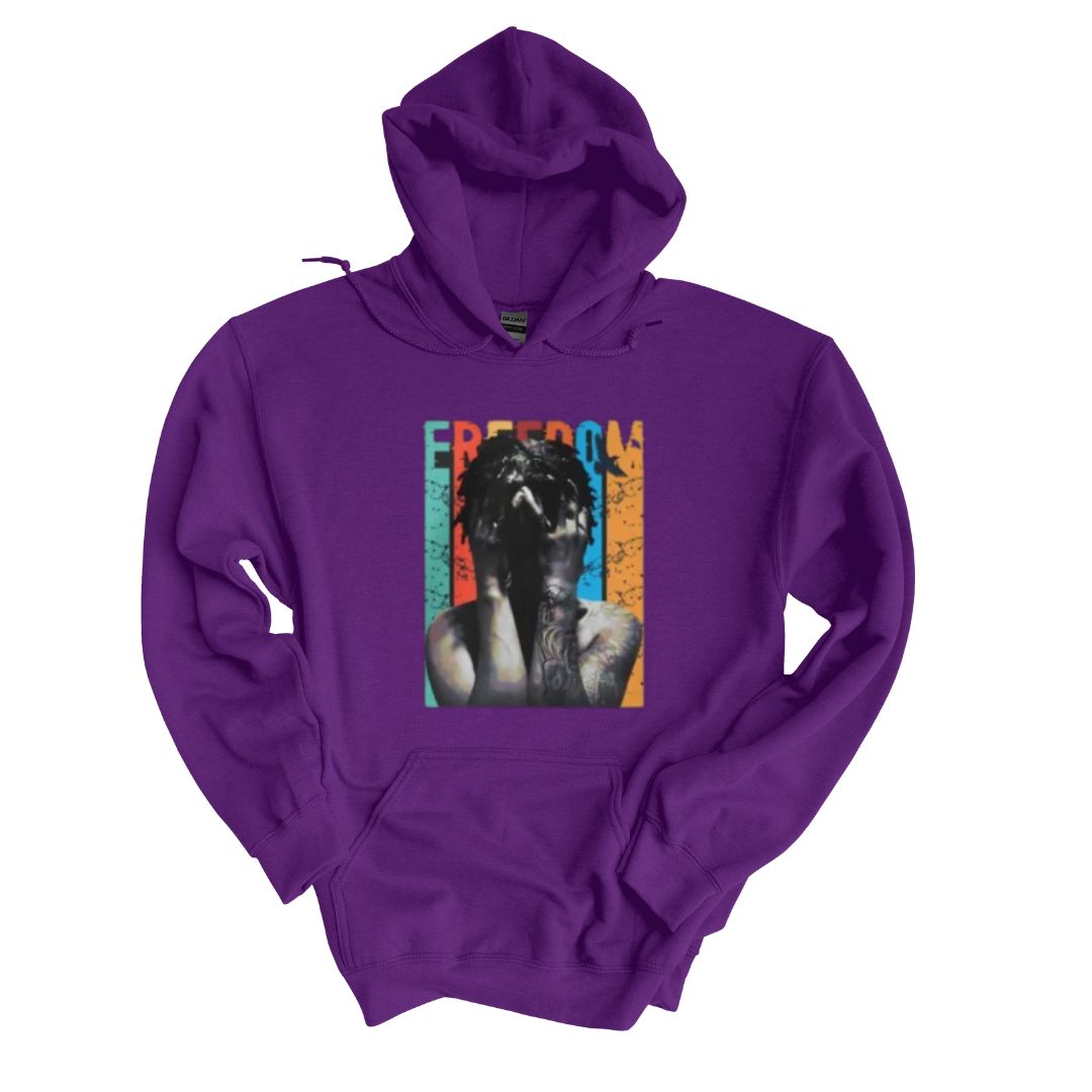 Freedom  Hoodie  Purple